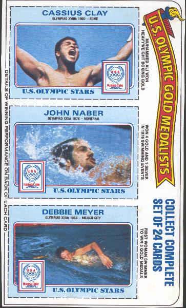 1983 Finder Image- “US Gold Medalist- Uncut Panel of 3