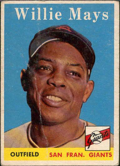 1958 Topps Bb- #5 Willie Mays