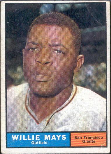 1961 T Bb- #150 Willie Mays