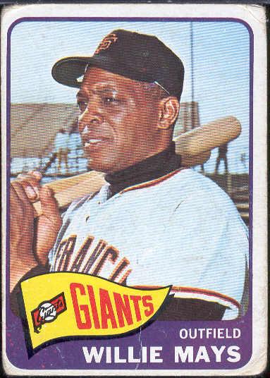 1965 T Bb- #150 Willie Mays