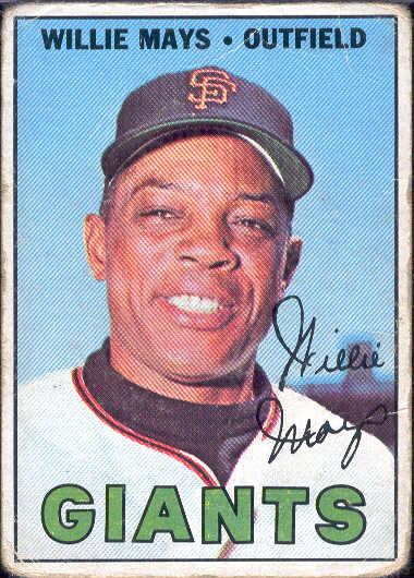 1967 T Bb- #200 Willie Mays