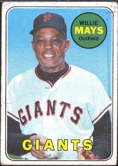 1969 T Bb- #190 Willie Mays