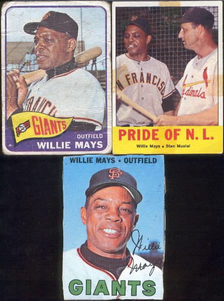 Willie Mays- 3 Diff