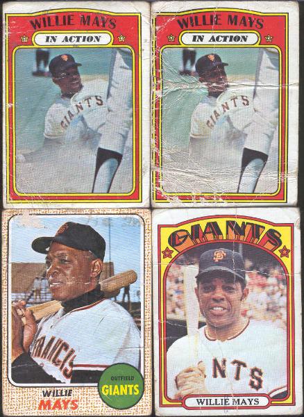 Willie Mays- 4 Cards