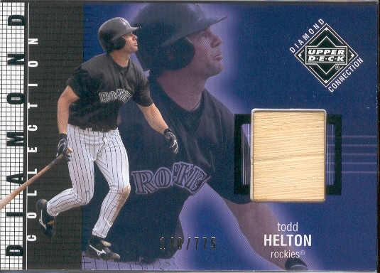 2002 Uper Deck Diamond Connection Bb- #420 Todd Helton, Rockies- #148/775