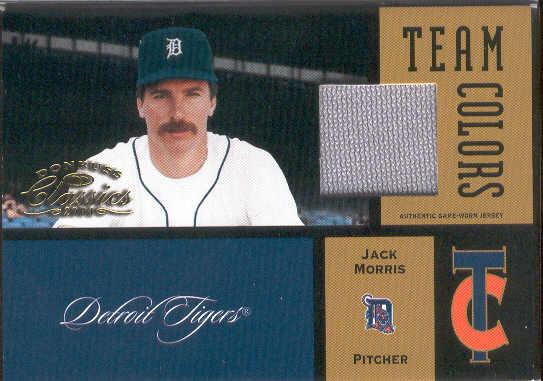 2004 Donruss Classics Bb- "Team Colors Jersey"- #TC19 Jack Morris, Tigers- #34/100