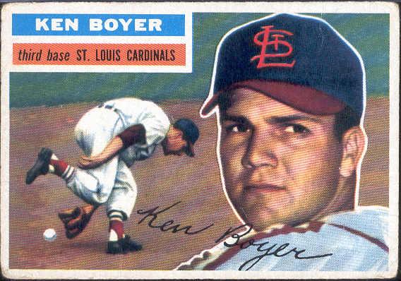 1956 T Bb- #14 Ken Boyer, Cardinals