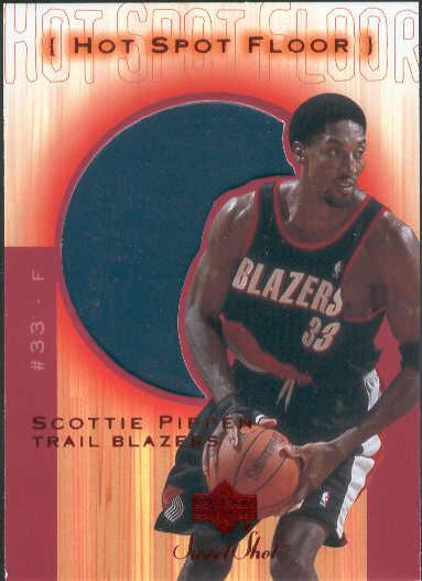 2001-02 Upper Deck Sweet Shot Bskbl. “Hot Spot Floor” #SP-F Scottie Pippen, Blazers