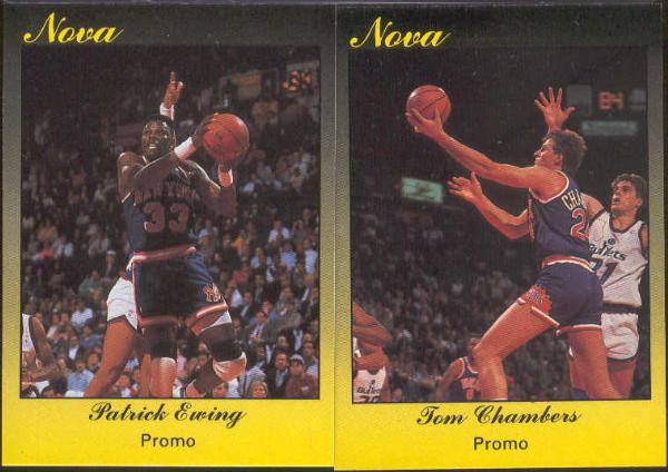 1990 Star Co. "Nova" Basketball Promos- 2 Diff.- Patrick Ewing & Tom Chambers- Only 100 Made!