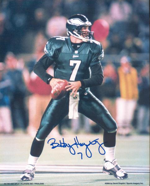 Bobby Hoying, Philadelphia Eagles Autographed 8x10" Photo