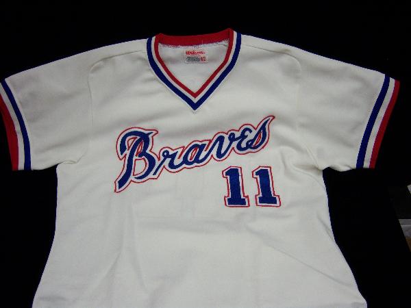 Bob Horner Wilson Replica Size 42 Atlanta Braves #11 Home Jersey