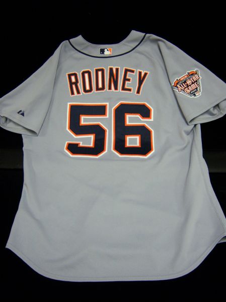 2005 Detroit Tigers Road Jersey- #56 Fernando Rodney