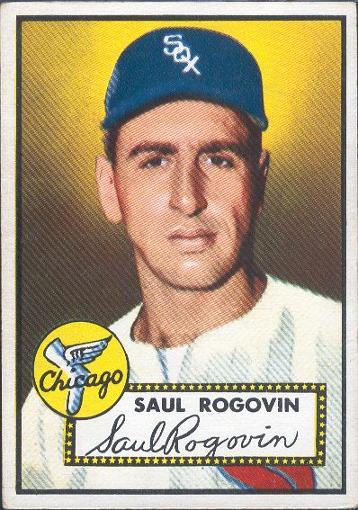 1952 Topps Bb- #159 Saul Rogovin, White Sox