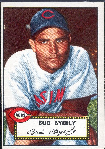 1952 Topps Bb- #161 Bud Byerly, Reds