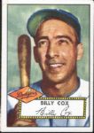 1952 Topps Bb- #232 Billy Cox, Dodgers