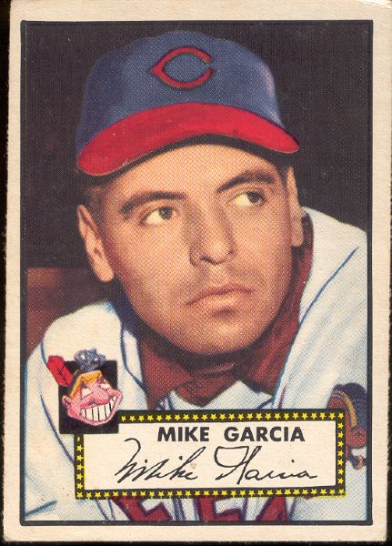 1952 Topps Bb- #272 Mike Garcia, Indians