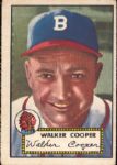 1952 Topps Bb- #294 Walker Cooper, Braves