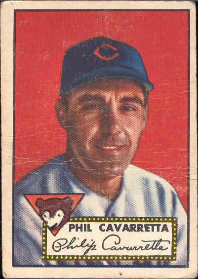 1952 Topps Bb- #295 Phil Cavaretta, Cubs