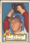 1952 Topps Bb-#206 Lou Sleater, Wash