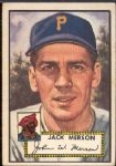 1952 Topps Bb- #375 Jack Merson, Pirates- Hi#