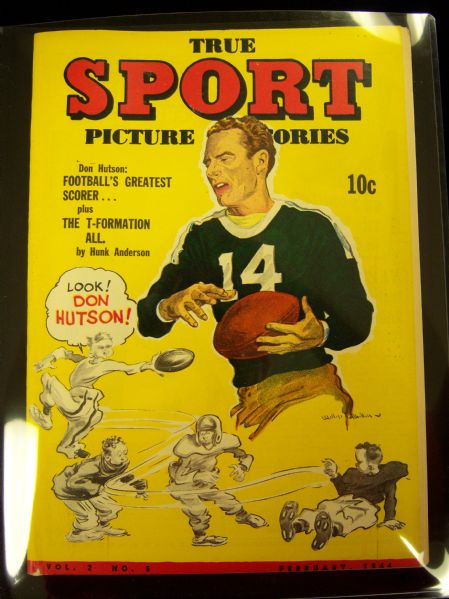 Feb 1944 Street and Smith’s- True Sport Picture Stories Comic Book- Vo. 2 No. 5- Don Hutson(Football cover)