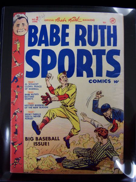 June, 1949 – Harvey Enterprises- “Babe Ruth Sports” Comic Book- Volume 1 No. 2