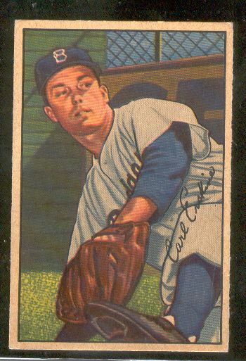 1952 Bowman Bb- #70 Carl Erskine, Dodgers