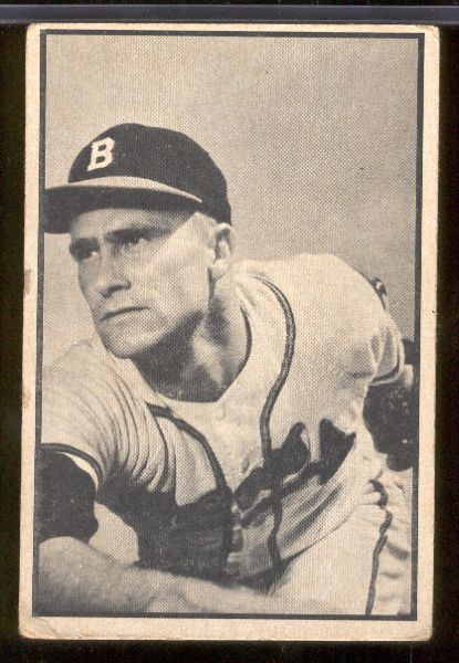 1953 Bowman Black & White- #51 Lou Burdette, Mil Braves