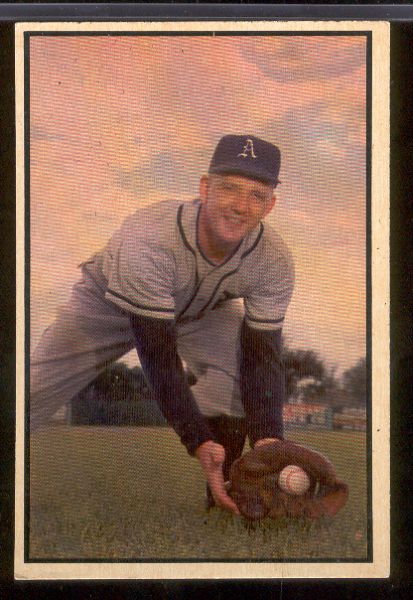 1953 Bowman Color Bb- #130 Cass Michaels, A’s