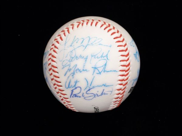 1976 Memphis Blues(Astros Affilaite) Team Signed Unofficial Ball- 18 Sigs