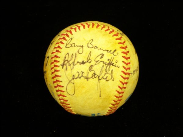 1982 Toronto Blue Jays Team Signed A.L.(Lee MacPhail Pres.) Baseball- 13 Sigs