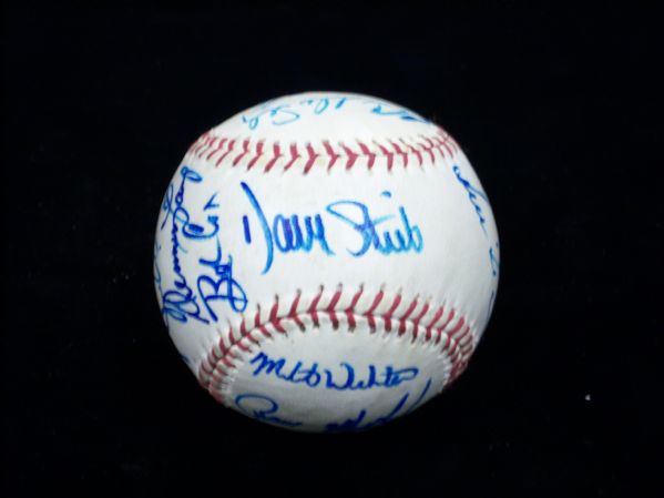 1984 Toronto Blue Jays Team Signed Unofficial “Tommy John All-Star” Baseball- 18 Sigs