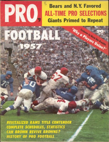 1957 Pro Football Magazine