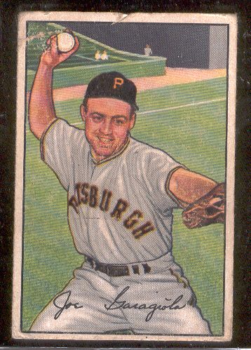 1952 Bowman Bb- #27 Joe Garagiola, Pirates