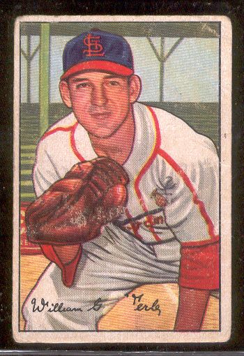 1952 Bowman Bb- #248 Bill Werle, Cardinals