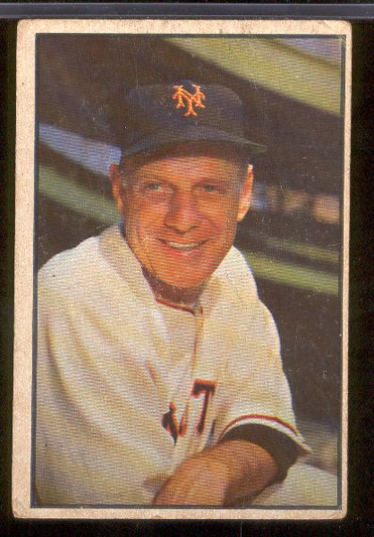 1953 Bowman Bb Color- #55 Leo Durocher, Giants