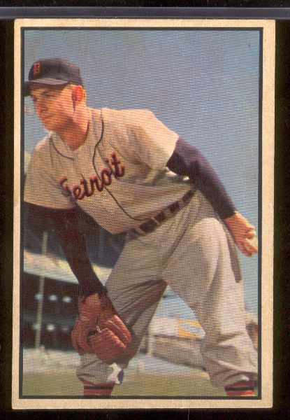 1953 Bowman Bb Color- #72 Ted Gray, Tigers