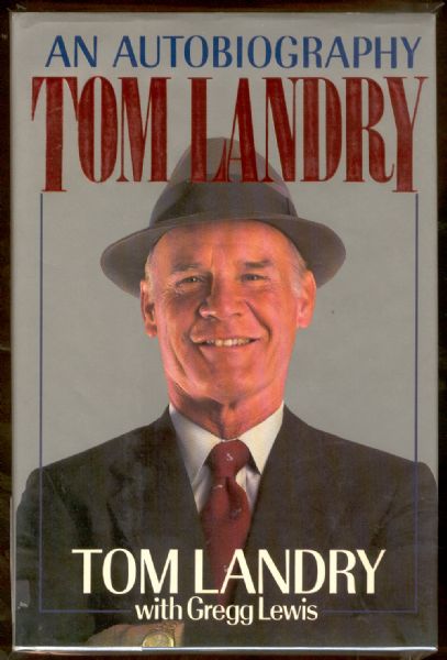 1990 Tom Landry: an Autobiography, by Tom Landry with Gregg Lewis- Autographed by Landry!