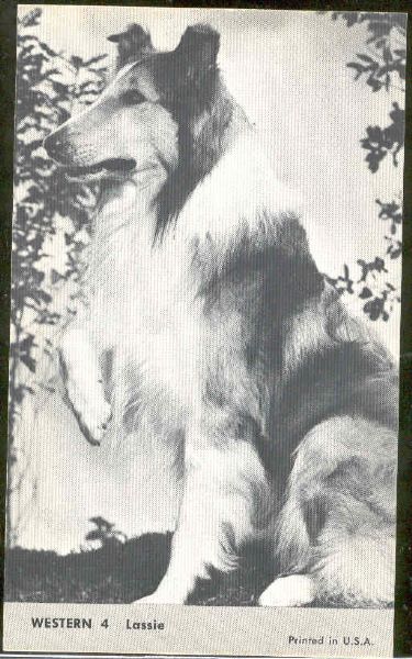 1960 Nu-Card TV Westerns Non-Sport #4 Lassie