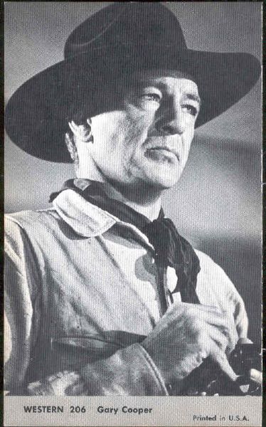 1960 Nu-Card TV Westerns Non-Sport #206 Gary Cooper