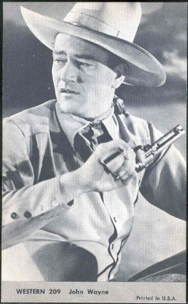 1960 Nu-Card TV Westerns Non-Sport #209 John Wayne