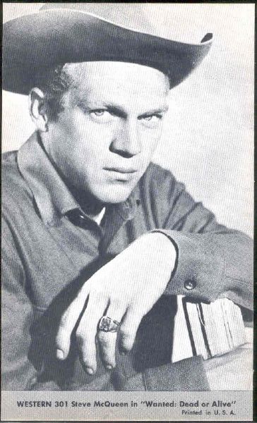 1960 Nu-Card TV Westerns Non-Sport #301 Steve McQueen