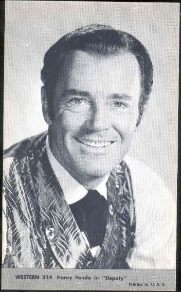 1960 Nu-Card TV Westerns Non-Sport #314 Henry Fonda