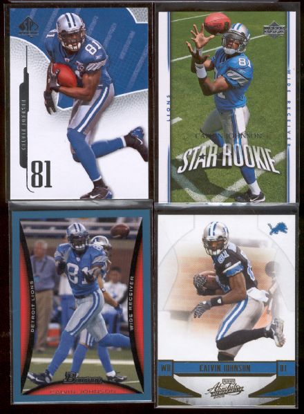 Calvin Johnson- 12 Asst. Ftbl. Cards