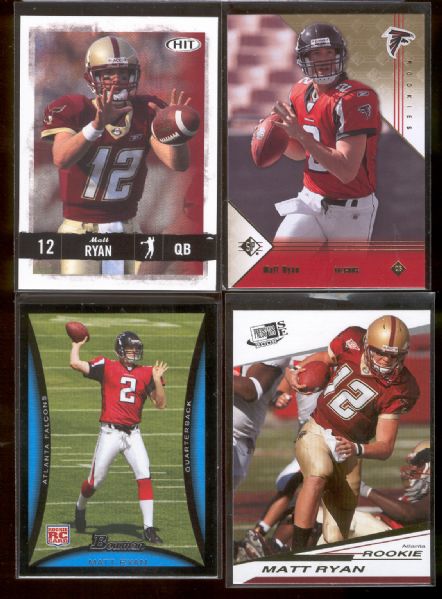 Matt Ryan- 24 Asst. 2008 Rookie/Rookie Year Ftbl. Cards