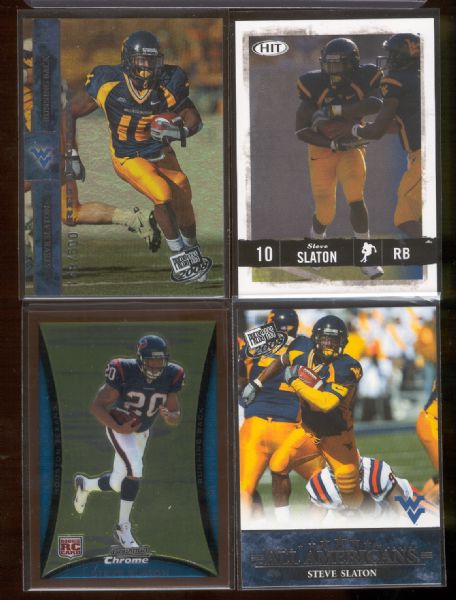 Steve Slaton- 14 Asst. 2008 Rookie/Rookie Year Ftbl. Cards