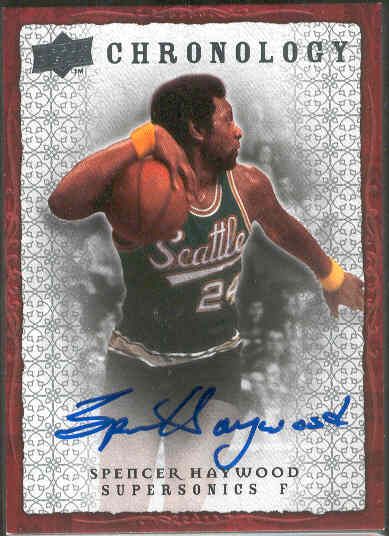 2007-08 SP Chronology Bskbl. “Autograph” #84 Spencer Haywood