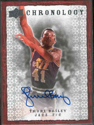 2007-08 SP Chronology Bskbl. “Autograph” #89 Thurl Bailey