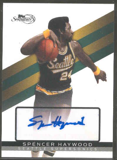 2008-09 Topps Signature Bskbl. “Autographs” #SHA Spencer Haywood