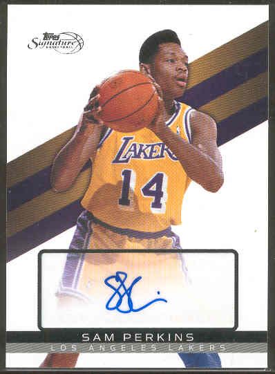 2008-09 Topps Signature Bskbl. “Autographs” #SP Sam Perkins